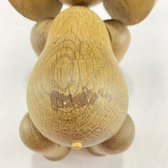 Vintage Zooline Style Jointed Wood Elephant Figurine - Picture 6 of 9